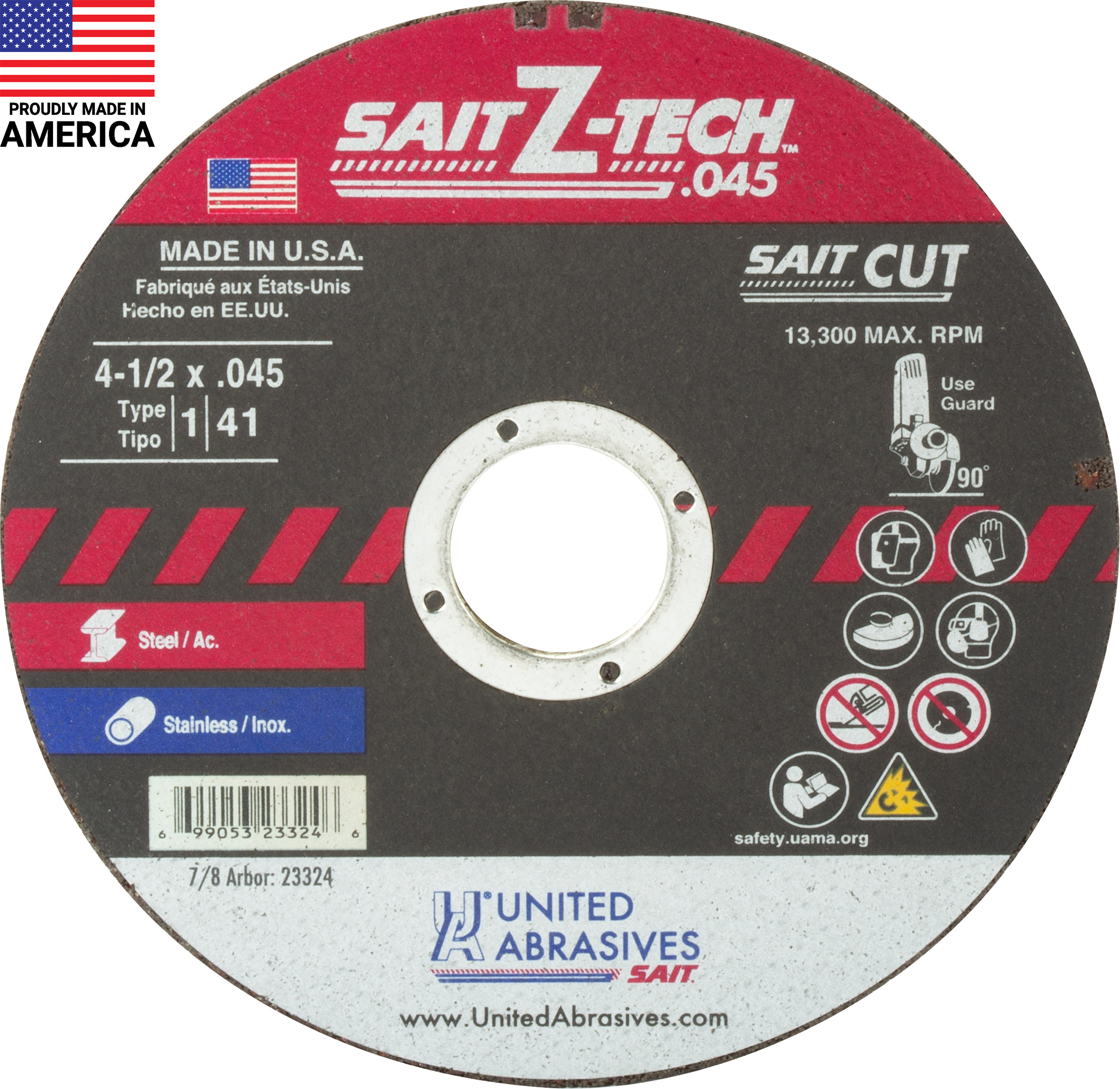 TM 4-1/2 X .045 X 7/8 Z-TECH - Cutting Wheels